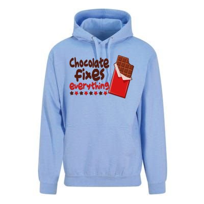 Chocolate Fixes Everything Chocolate Candy Bar Unisex Surf Hoodie