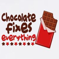 Chocolate Fixes Everything Chocolate Candy Bar Garment-Dyed Sweatshirt