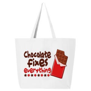 Chocolate Fixes Everything Chocolate Candy Bar 25L Jumbo Tote