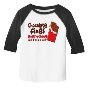 Chocolate Fixes Everything Chocolate Candy Bar Toddler Fine Jersey T-Shirt