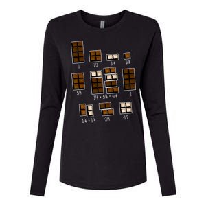 Chocolate Fractions Womens Cotton Relaxed Long Sleeve T-Shirt