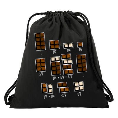 Chocolate Fractions Drawstring Bag