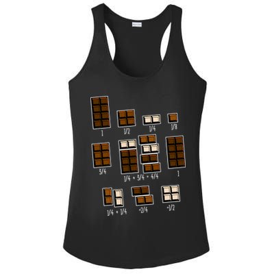 Chocolate Fractions Ladies PosiCharge Competitor Racerback Tank