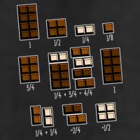 Chocolate Fractions Golf Towel