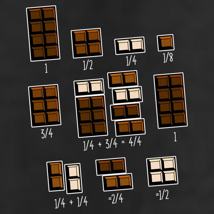 Chocolate Fractions Golf Towel