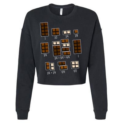 Chocolate Fractions Cropped Pullover Crew