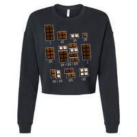 Chocolate Fractions Cropped Pullover Crew