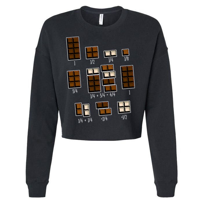 Chocolate Fractions Cropped Pullover Crew