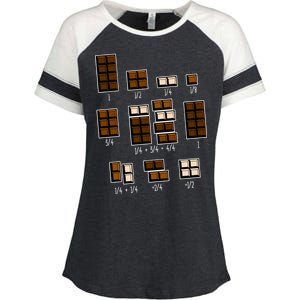 Chocolate Fractions Enza Ladies Jersey Colorblock Tee