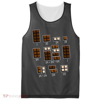Chocolate Fractions Mesh Reversible Basketball Jersey Tank