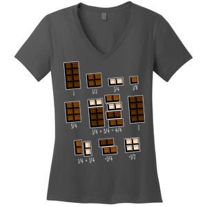 Chocolate Fractions Women's V-Neck T-Shirt