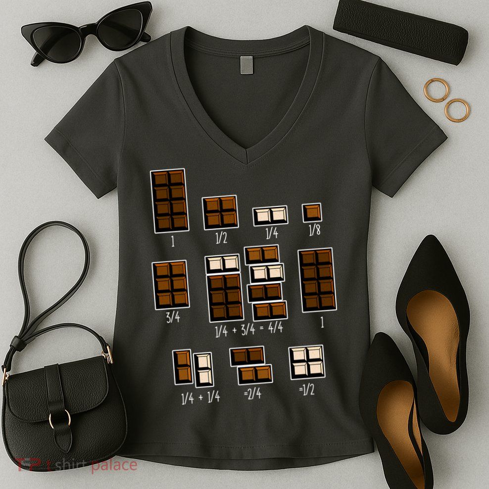 Chocolate Fractions Women's V-Neck T-Shirt