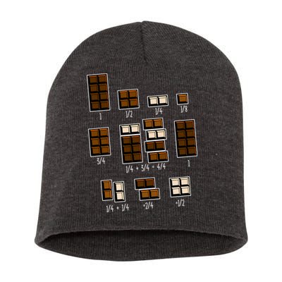 Chocolate Fractions Short Acrylic Beanie