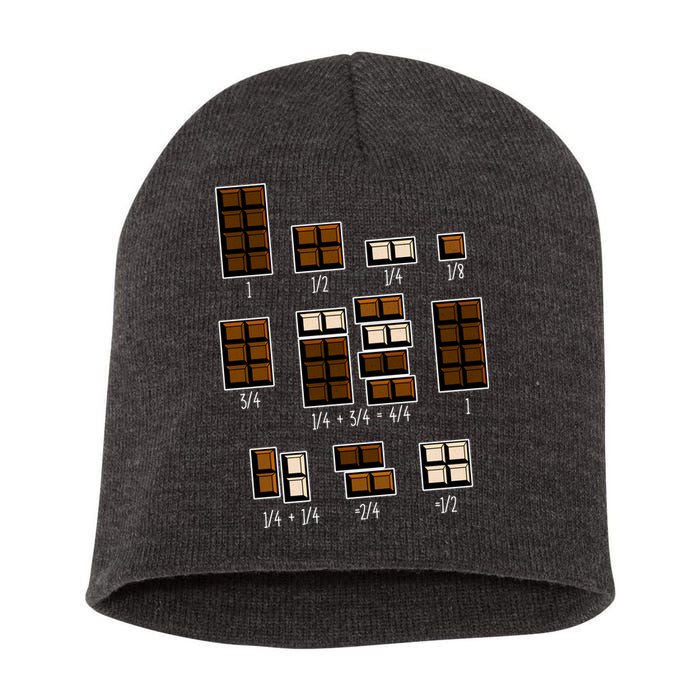 Chocolate Fractions Short Acrylic Beanie