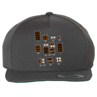 Chocolate Fractions Wool Snapback Cap