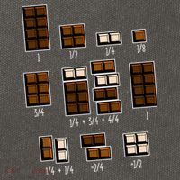 Chocolate Fractions Cotton Canvas Backpack