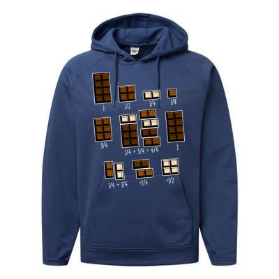 Chocolate Fractions Performance Fleece Hoodie