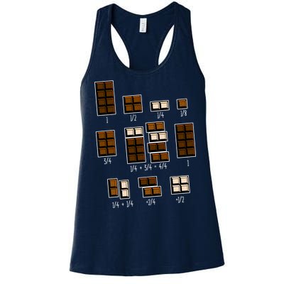 Chocolate Fractions Women's Racerback Tank