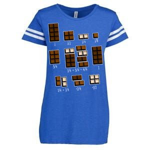 Chocolate Fractions Enza Ladies Jersey Football T-Shirt