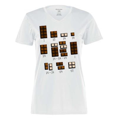 Chocolate Fractions Women's Momentum V-Neck T-Shirt