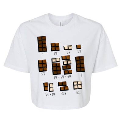 Chocolate Fractions Bella+Canvas Jersey Crop Tee