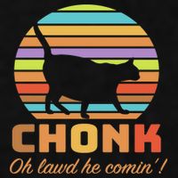 Chonk Scale Cat Meme Ladies PosiCharge Tri-Blend Wicking Tank