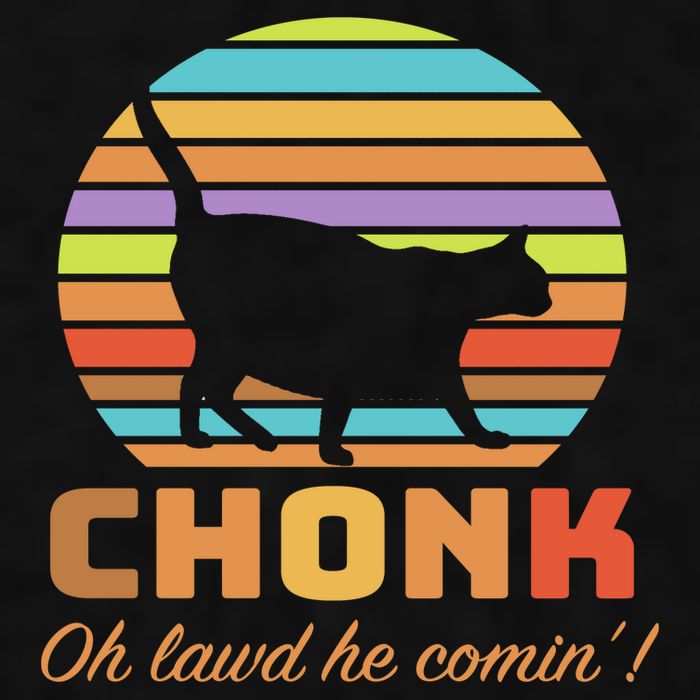 Chonk Scale Cat Meme Ladies PosiCharge Tri-Blend Wicking Tank