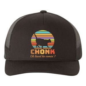 Chonk Scale Cat Meme Yupoong Adult 5-Panel Trucker Hat