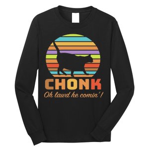 Chonk Scale Cat Meme Long Sleeve Shirt