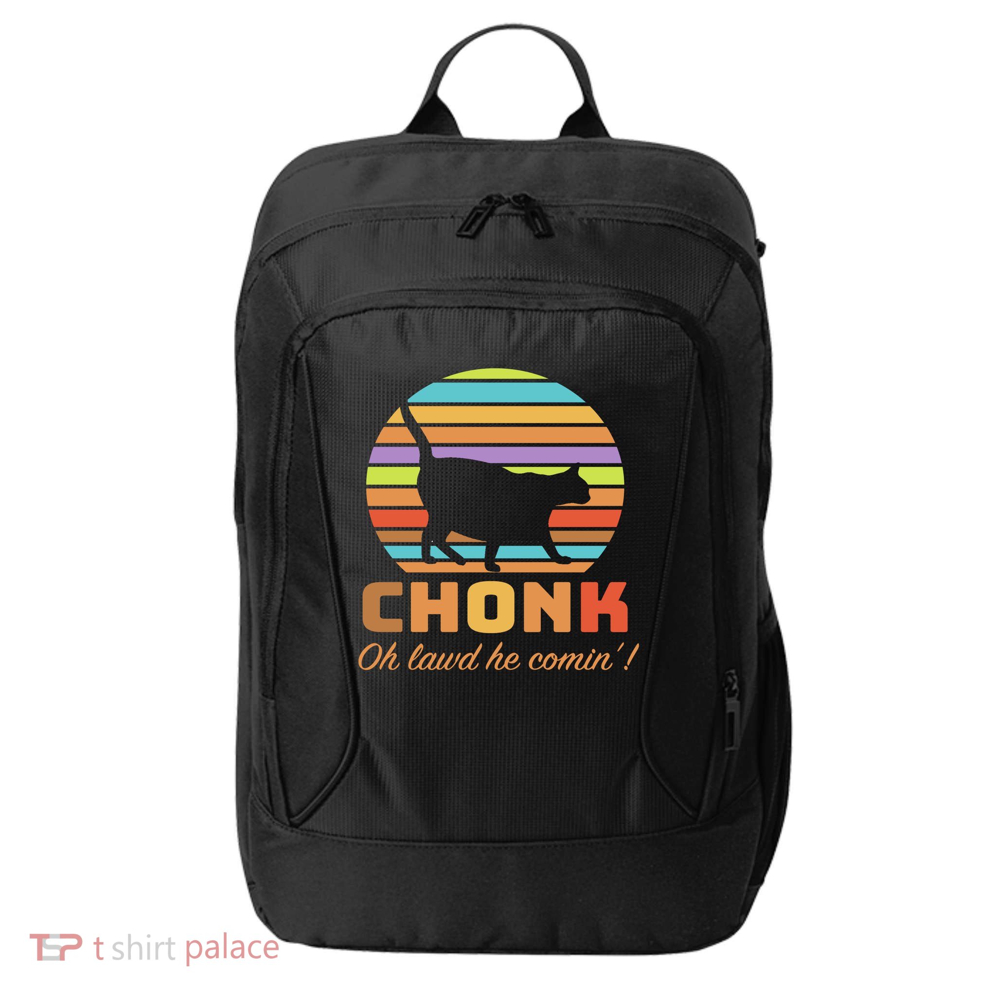 Chonk Scale Cat Meme City Backpack