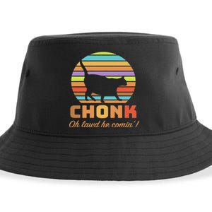 Chonk Scale Cat Meme Sustainable Bucket Hat