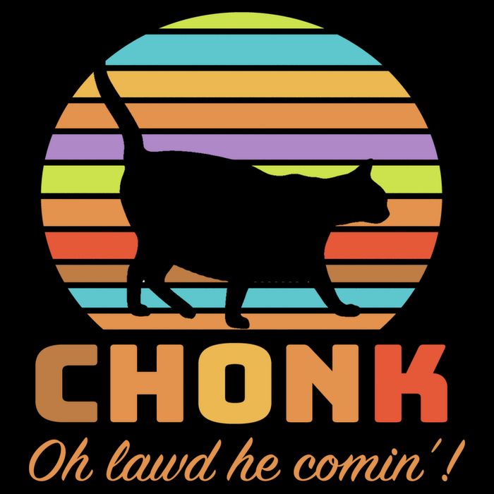 Chonk Scale Cat Meme Sustainable Bucket Hat