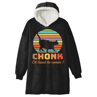 Chonk Scale Cat Meme Hooded Wearable Blanket