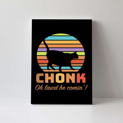 Chonk Scale Cat Meme Canvas