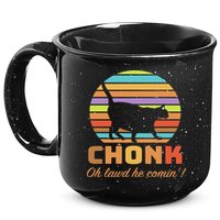 Chonk Scale Cat Meme 15oz Campfire Ceramic Mug