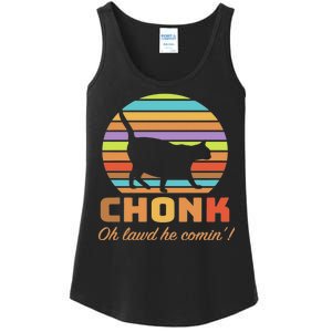 Chonk Scale Cat Meme Ladies Essential Tank