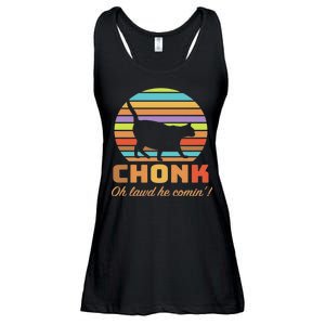 Chonk Scale Cat Meme Ladies Essential Flowy Tank