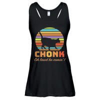 Chonk Scale Cat Meme Ladies Essential Flowy Tank