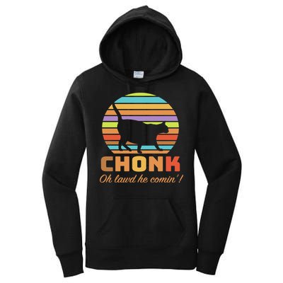 Chonk Scale Cat Meme Women's Pullover Hoodie