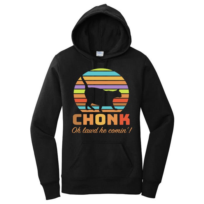 Chonk Scale Cat Meme Women's Pullover Hoodie