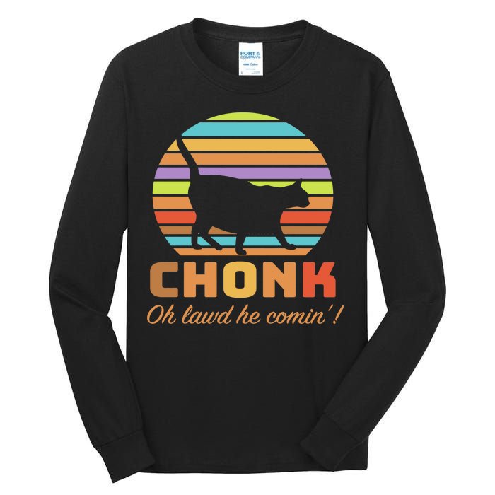 Chonk Scale Cat Meme Tall Long Sleeve T-Shirt