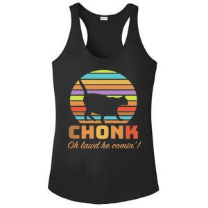 Chonk Scale Cat Meme Ladies PosiCharge Competitor Racerback Tank