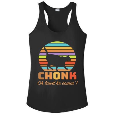 Chonk Scale Cat Meme Ladies PosiCharge Competitor Racerback Tank