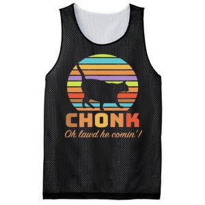 Chonk Scale Cat Meme Mesh Reversible Basketball Jersey Tank