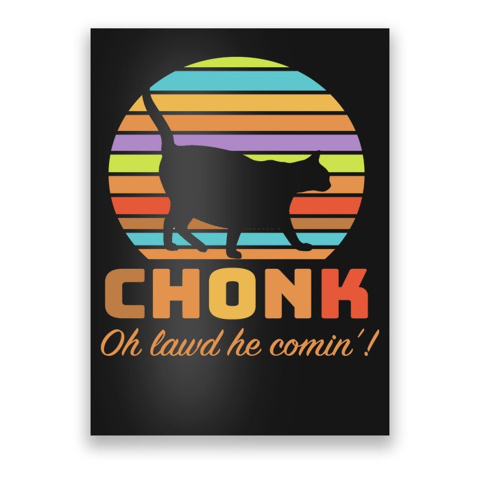 Chonk Scale Cat Meme Poster