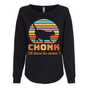 Chonk Scale Cat Meme Womens California Wash Sweatshirt