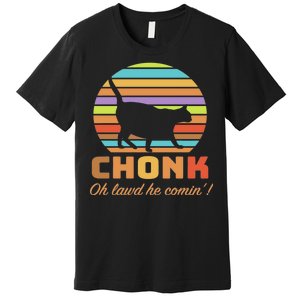 Chonk Scale Cat Meme Premium T-Shirt