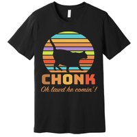 Chonk Scale Cat Meme Premium T-Shirt