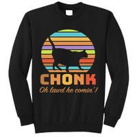 Chonk Scale Cat Meme Tall Sweatshirt