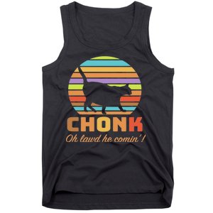 Chonk Scale Cat Meme Tank Top